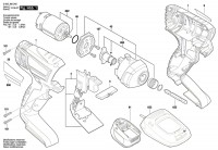 Bosch 3 603 J80 300 Pdr 18 V-Li Impact Wrench 18 V / Eu Spare Parts